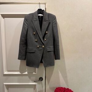 Zara blazer, Grey with gold buttons Size 4